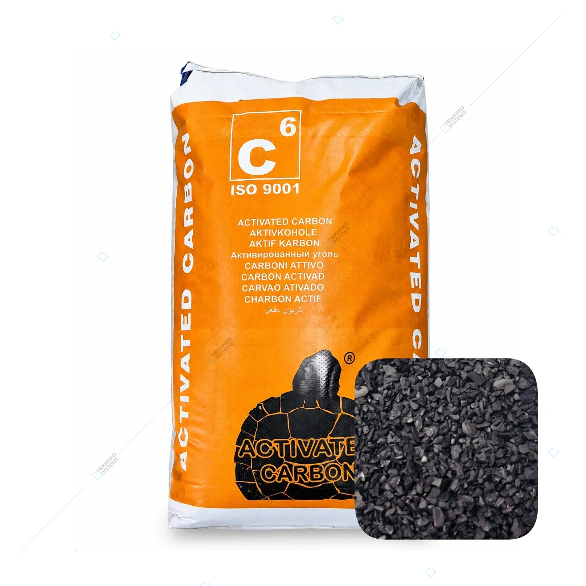 Активированный кокосовый уголь GranCarbon CO 950. Доставка по Молдове: Тирасполь, Кишинёв.