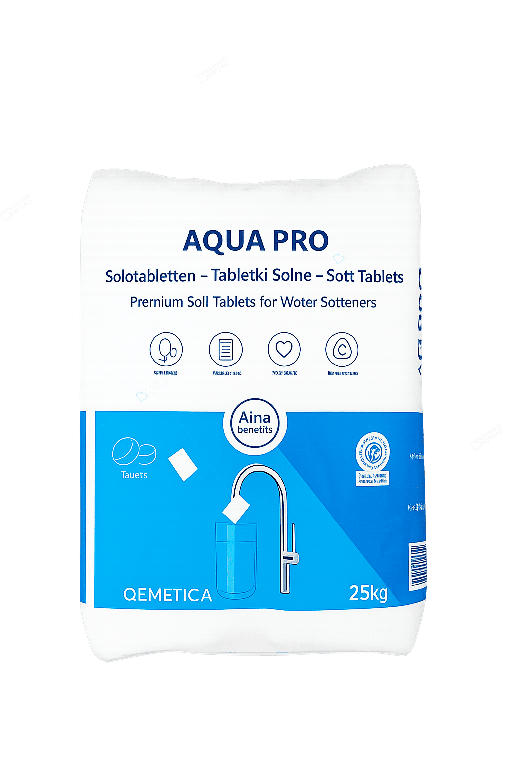 Соль для умягчения воды Filtrons AQUA PRO. Доставка по Тирасполю, Кишинёву, ПМР и Молдове.